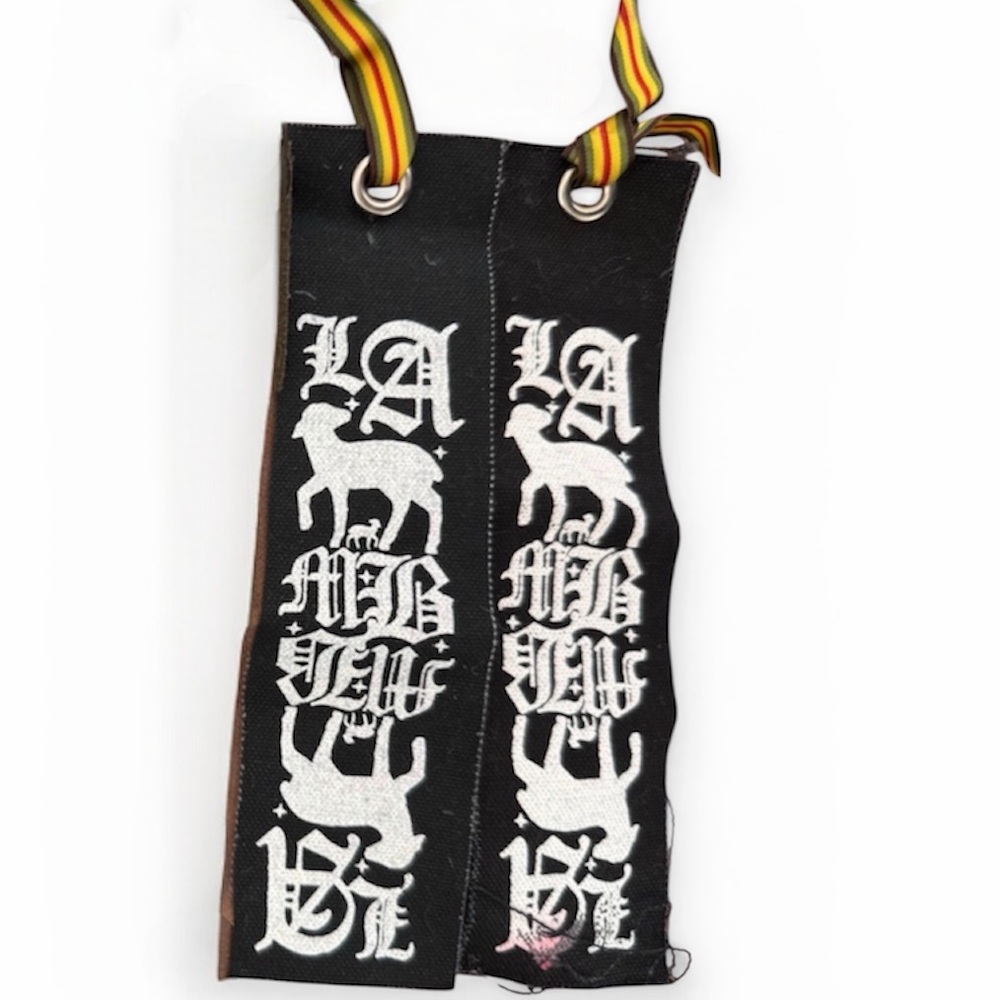 L.A.M.B. Ornament Patch & Rasta Ribbon Lamb by Gwen Stefani Swag No Doubt WDMLG